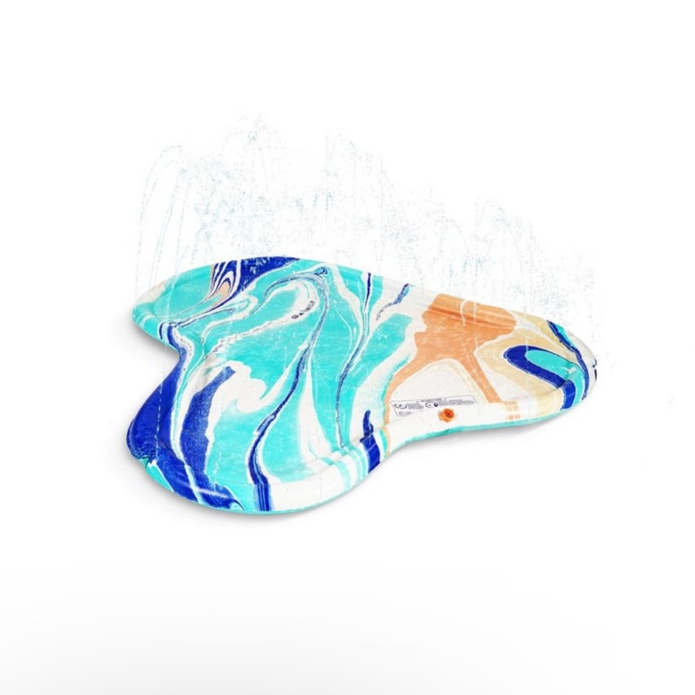 Minnidip splash pad watercolor swirl